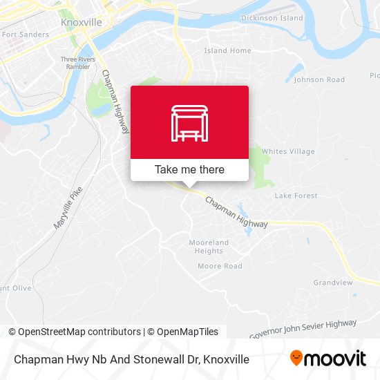 Chapman Hwy Nb And Stonewall Dr map