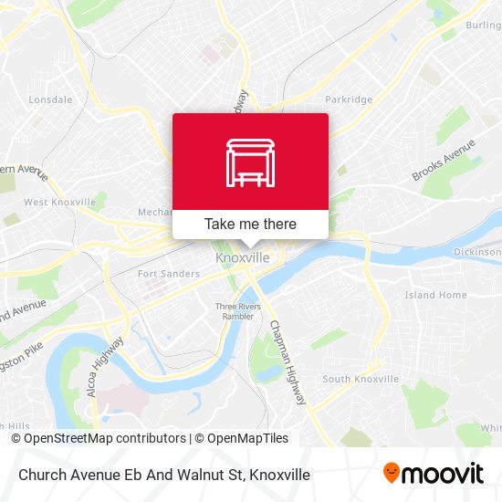 Church Avenue Eb And Walnut St map