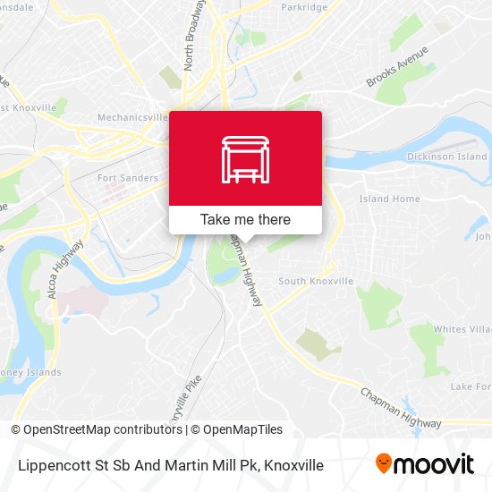 Lippencott St Sb And Martin Mill Pk map