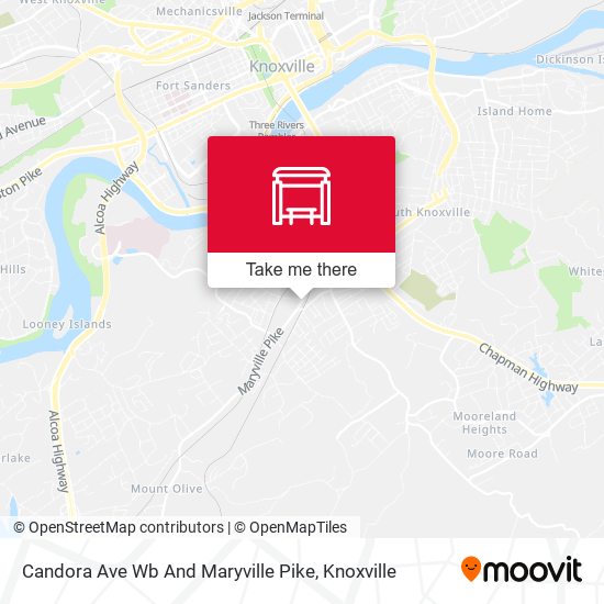 Candora Ave Wb And Maryville Pike map