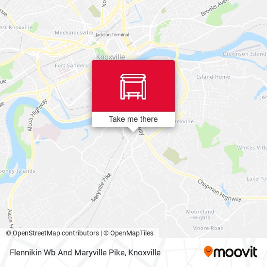 Flennikin Wb And Maryville Pike map