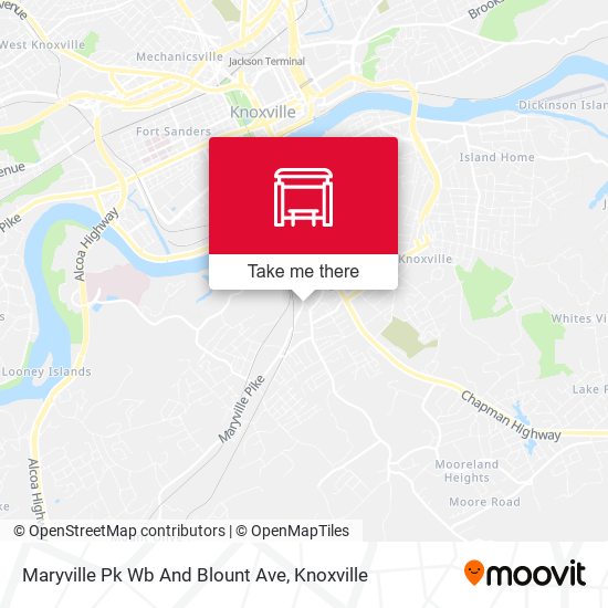 Maryville Pk Wb And Blount Ave map