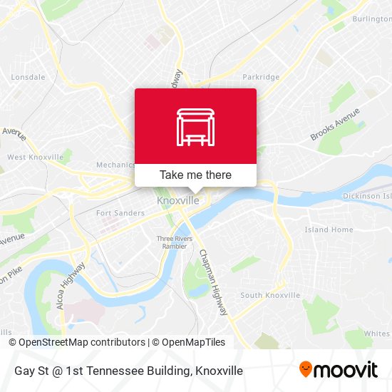 Gay St @ 1st Tennessee Building map