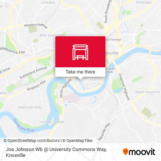 Mapa de Joe Johnson Wb @ University Commons Way