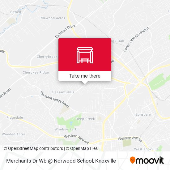 Merchants Dr Wb @ Norwood School map