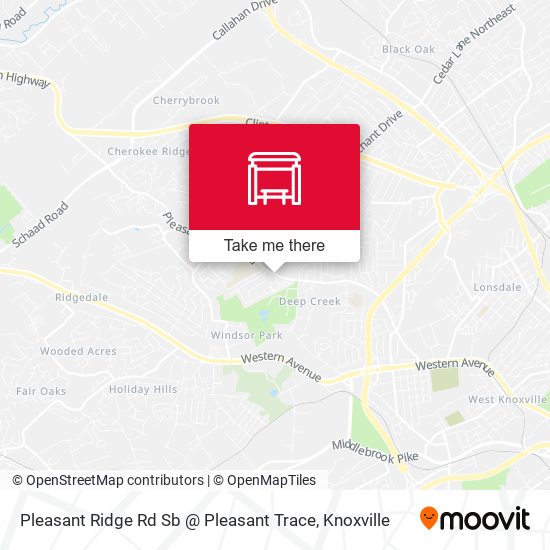 Pleasant Ridge Rd Sb @ Pleasant Trace map