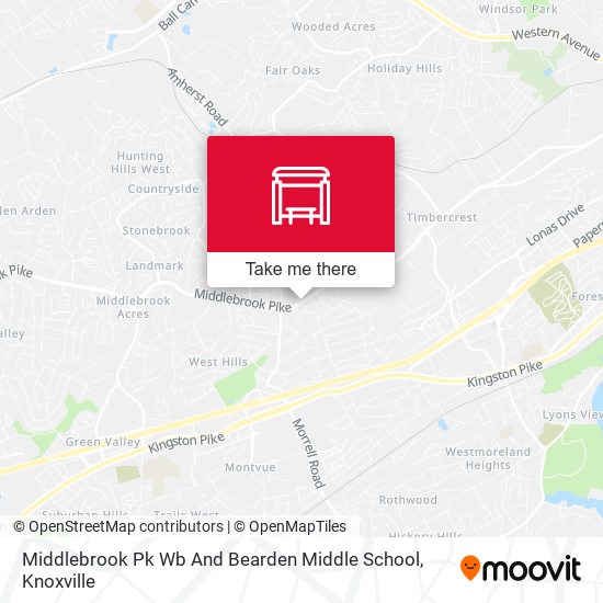 Mapa de Middlebrook Pk Wb And Bearden Middle School