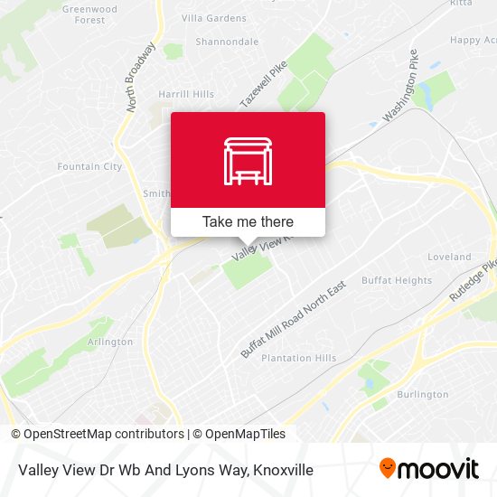 Mapa de Valley View Dr Wb And Lyons Way