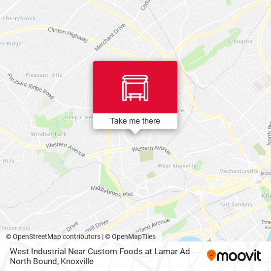 Mapa de West Industrial Near Custom Foods at Lamar Ad North Bound