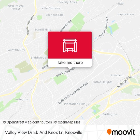 Mapa de Valley View Dr Eb And Knox Ln