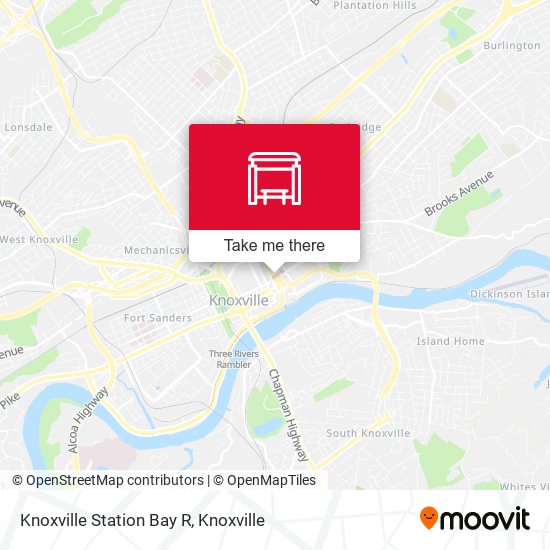 Mapa de Knoxville Station Bay R