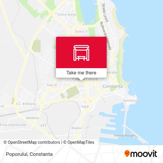 Poporului map
