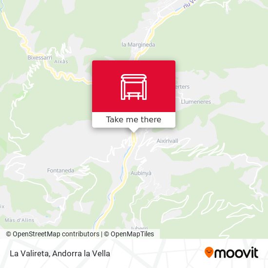 La Valireta map