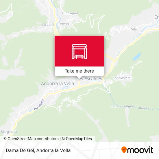 Dama De Gel map