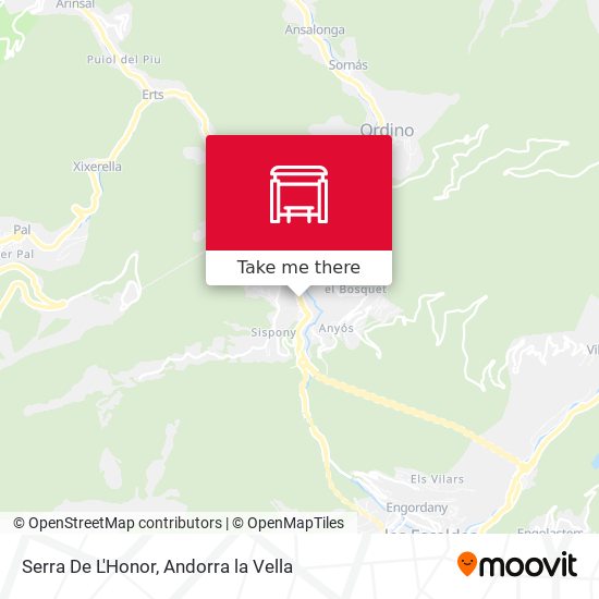 Serra De L'Honor map