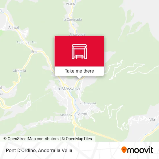 Pont D'Ordino map