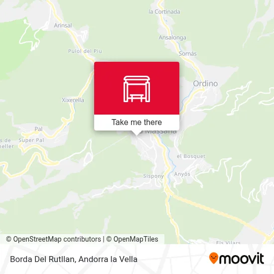 Borda Del Rutllan map