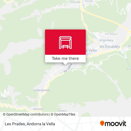 Les Prades map