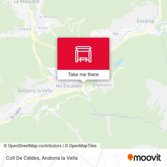 Coll De Caldes map