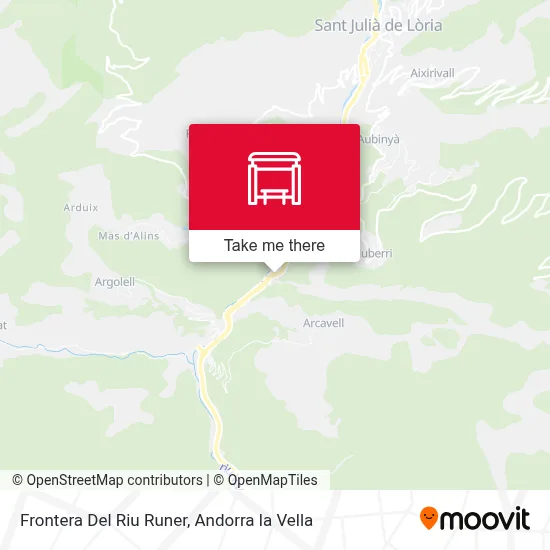 Frontera Del Riu Runer map