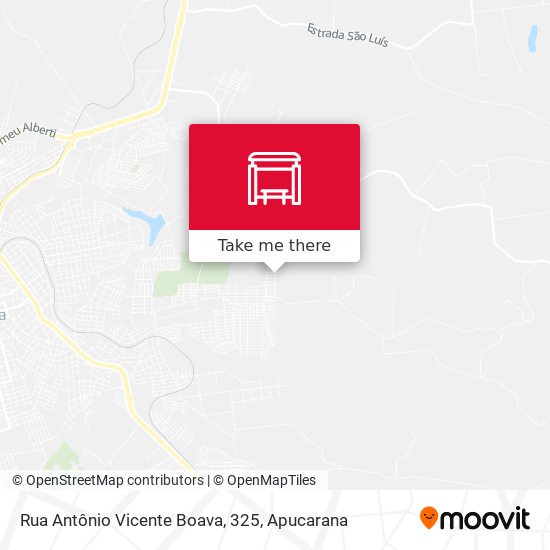 Rua Antônio Vicente Boava, 325 map