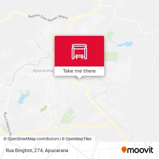 Mapa Rua Bington, 274