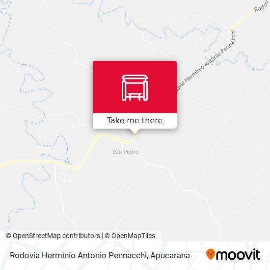 Mapa Rodovia Hermínio Antonio Pennacchi