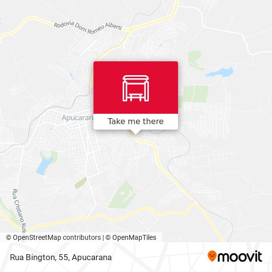 Mapa Rua Bington, 55