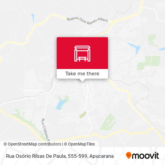 Mapa Rua Osório Ribas De Paula, 555-599