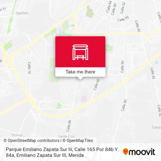 Parque Emiliano Zapata Sur Iii, Calle 165 Por 84b Y 84a, Emiliano Zapata Sur III map