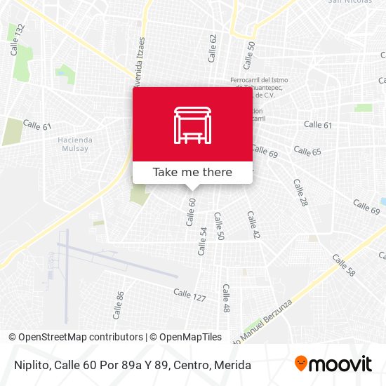 Niplito, Calle 60 Por 89a Y 89, Centro map