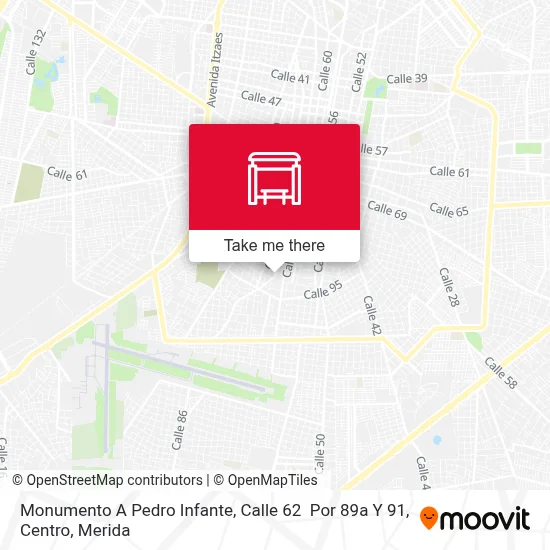 Monumento A Pedro Infante, Calle 62  Por 89a Y 91, Centro map