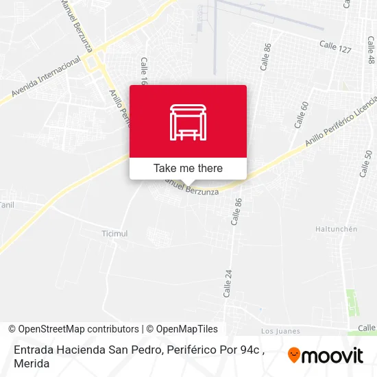 Mapa de Entrada Hacienda San Pedro, Periférico Por 94c