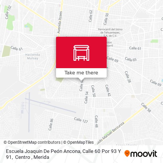 Escuela Joaquín De Peón Ancona, Calle 60 Por 93 Y 91,  Centro map