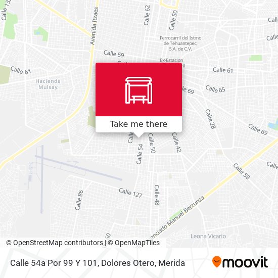 Calle 54a Por 99 Y 101, Dolores Otero map