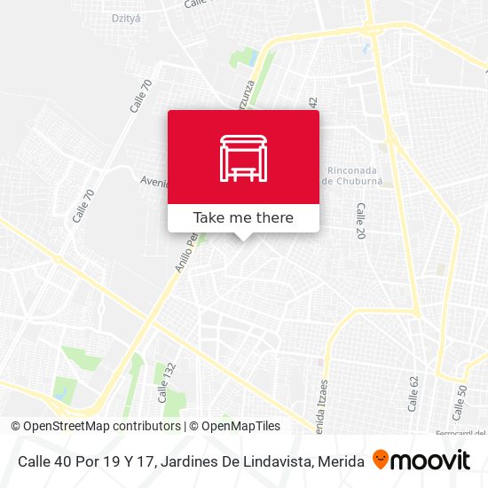 Calle 40 Por 19 Y 17, Jardines De Lindavista map