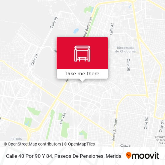 Calle 40 Por 90 Y 84, Paseos De Pensiones map