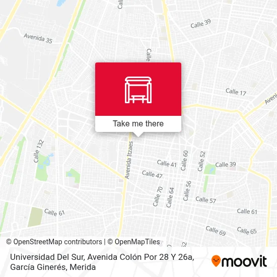 Universidad Del Sur, Avenida Colón Por 28 Y 26a, García Ginerés map