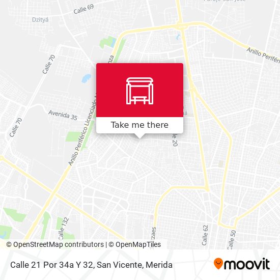 Calle 21 Por 34a Y 32, San Vicente map