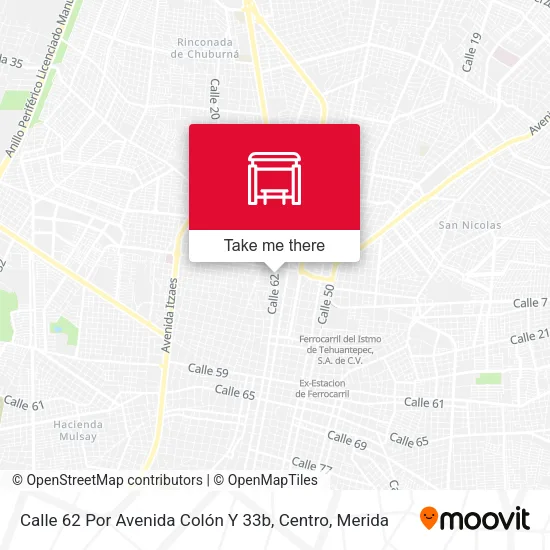 Mapa de Calle 62 Por Avenida Colón Y 33b, Centro