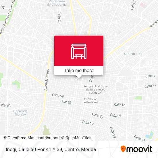 Mapa de Inegi, Calle 60 Por 41 Y 39, Centro
