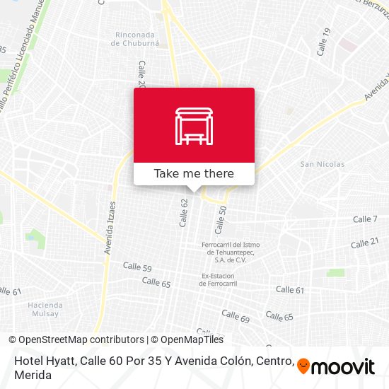 Hotel Hyatt, Calle 60 Por 35 Y Avenida Colón, Centro map