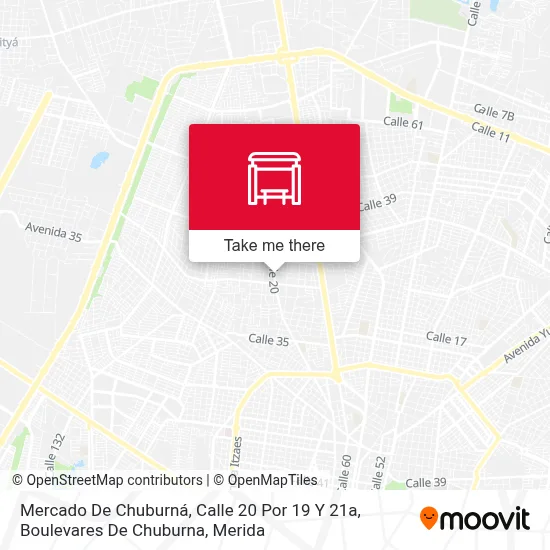 Mercado De Chuburná, Calle 20 Por 19 Y 21a, Boulevares De Chuburna map