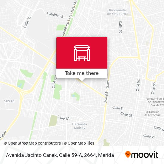 Avenida Jacinto Canek, Calle 59-A, 2664 map