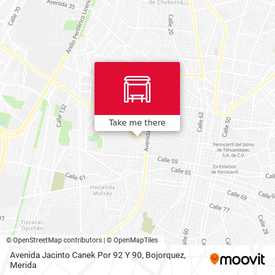 Avenida Jacinto Canek Por 92 Y 90, Bojorquez map