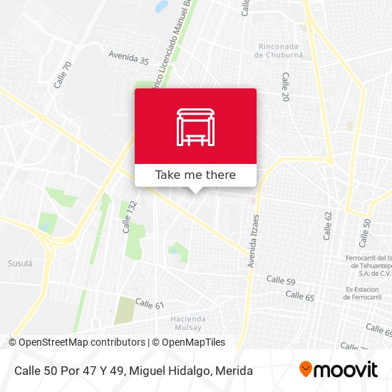 Mapa de Calle 50 Por 47 Y 49, Miguel Hidalgo