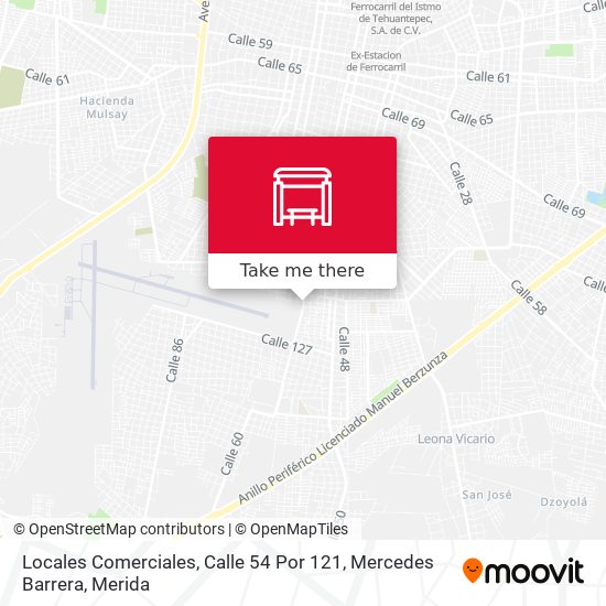 Locales Comerciales, Calle 54 Por 121, Mercedes Barrera map