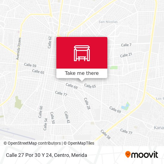 Calle 27 Por 30 Y 24, Centro map