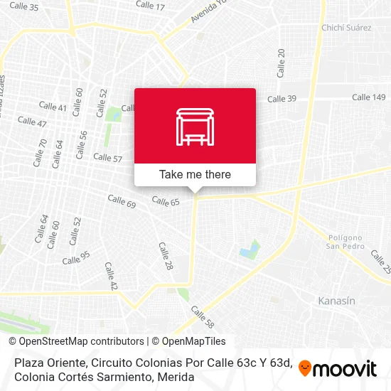Plaza Oriente, Circuito Colonias Por Calle 63c Y 63d, Colonia Cortés Sarmiento map