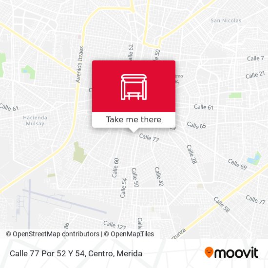 Calle 77 Por 52 Y 54, Centro map